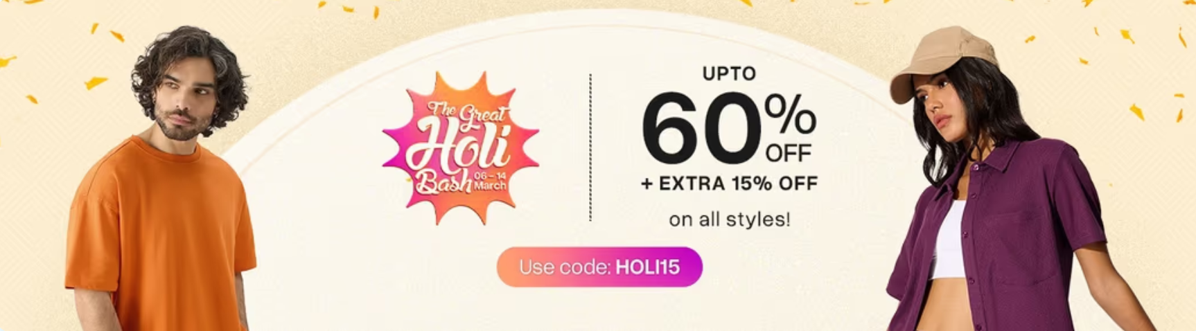 Image of gofynd coupon : up to 60% off + extra 15% off on styles