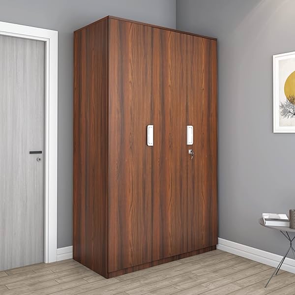 Image of @home by Nilkamal Engineered Wood Wardrobe (Urban Teak)