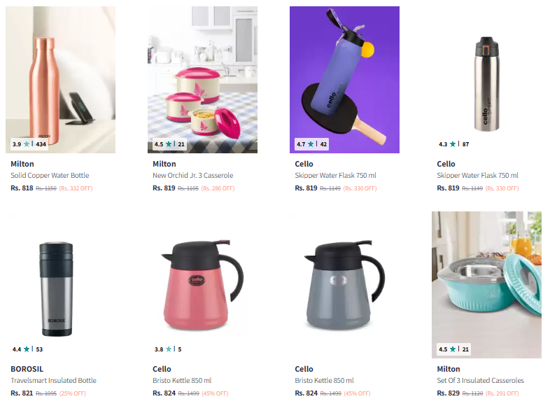 Image of household & Kitchen items up to 73% Discount