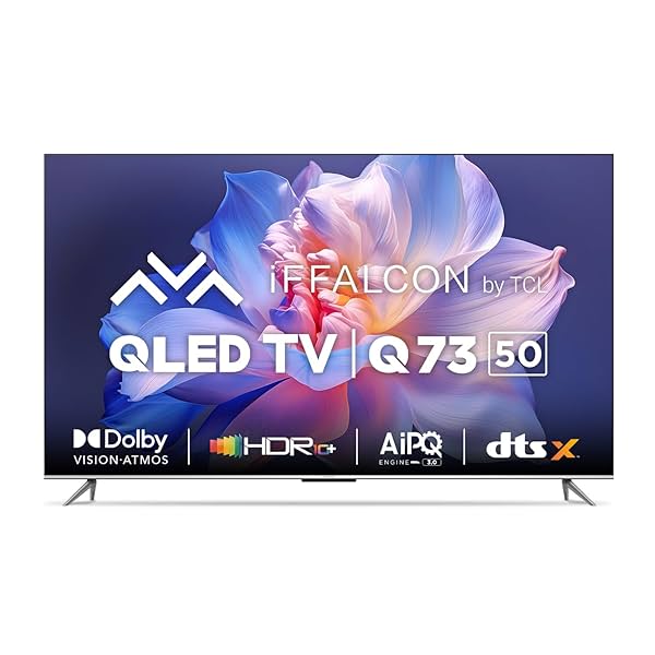 Image of iFFALCON 126 cm (50 inches) 4K Ultra HD Smart QLED Google TV iFF50Q73 (Black)