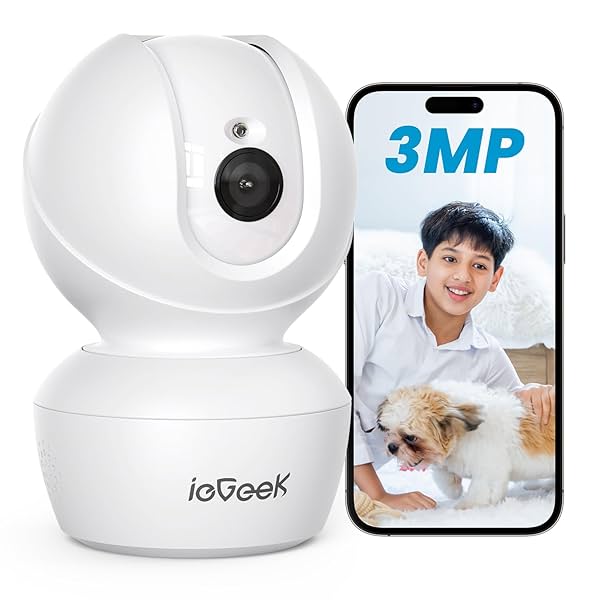 Image of ieGeek 3MP 2K CCTV Camera for Home Indoor