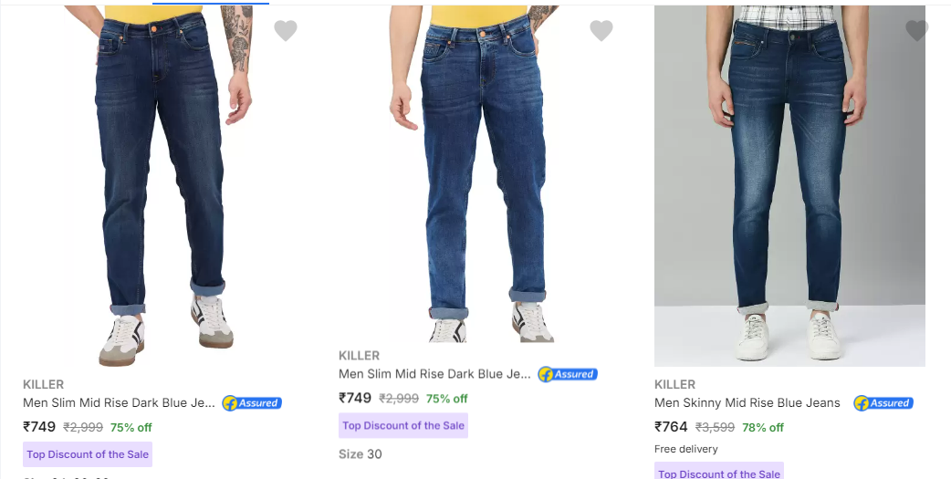 Image of killer men-s-jeans up to 78% Discount 