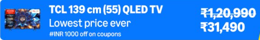 TCL (55C61B) 55inches Smart QLED Google TV