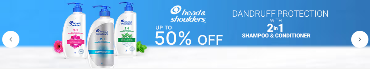 Image of nykaaman : up to 50% off on head & shoulders