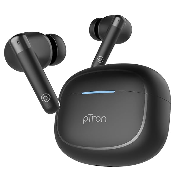 Image of pTron Bassbuds Duo Pro TWS in Ear Earbuds with 3D Audioscape