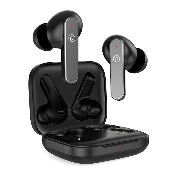 Image of pTron Bassbuds GoMax In-Ear TWS Earbuds, HD Mic & TruTalk AI-ENC Calls