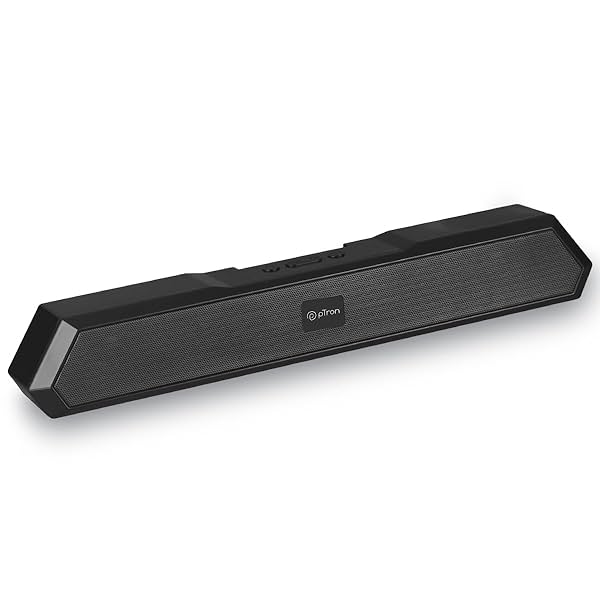 Image of pTron Fusion Evo v4 16W Bluetooth Soundbar Speaker, Dual Drivers, up to 19Hrs Playtime