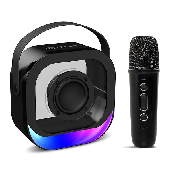 Image of pTron Fusion Moment Mini Bluetooth Speaker with Mini Wireless Karaoke Mic