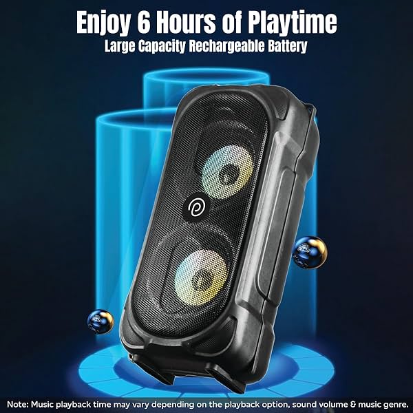 Image of pTron Fusion Party 40W Karaoke Bluetooth Party Speaker