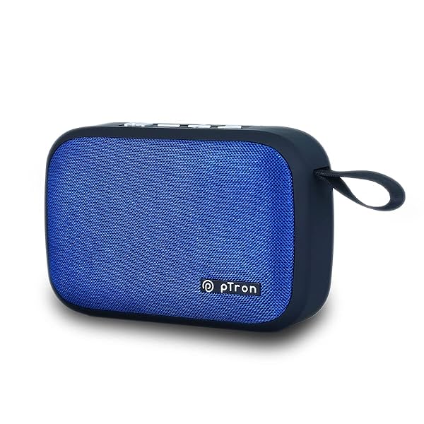 Image of pTron Musicbot Lite 5W Mini Bluetooth Speaker (Blue)