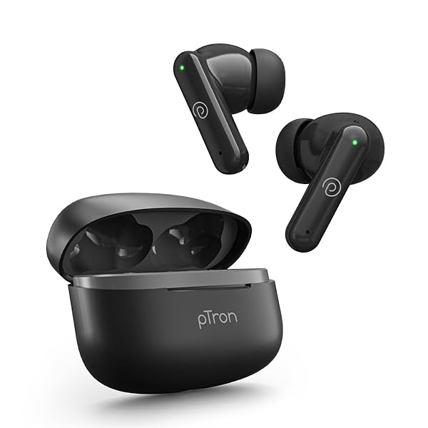 Image of pTron Newly Launched Zenbuds X1 Quad Mic TWS Earbuds