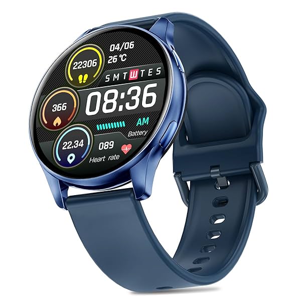 Image of pTron Pulsefit Classic Smartwatch with Round 1.32