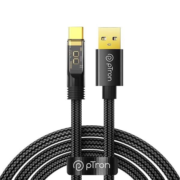 Image of pTron Solero 65W USB to Type-C Super Fast Charging USB Cable 