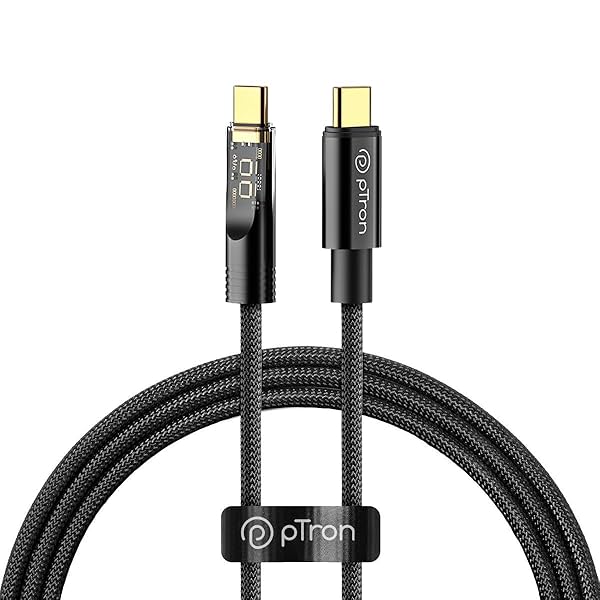 Image of pTron Solero 80W Type-C to Type-C Fast Charging Cable