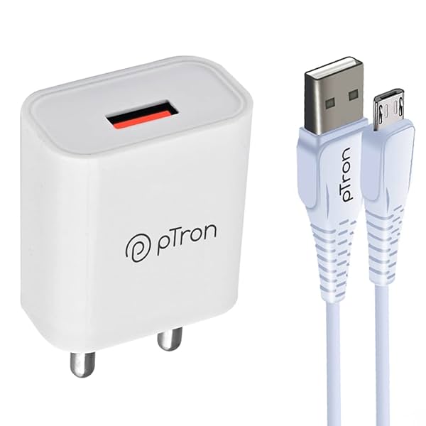 Image of pTron Volta 12W Single Port USB Fast Charger, BIS Certified