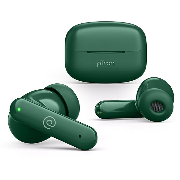 Image of pTron Zenbuds X1 Quad Mic TWS Earbuds, 40hrs Playtime, in-Ear Sensor , Bluetooth 5.3 Headphones