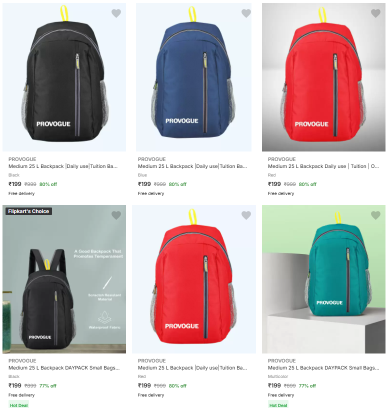 Image of provogue 25l backpack @ Flat ₹199