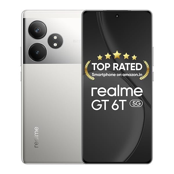 Image of realme GT 6T 5G (Fluid Silver,8GB RAM+256GB Storage) |