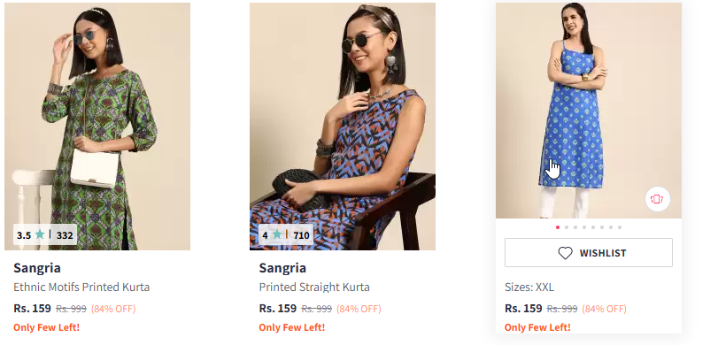 Image of sangria women's clothing starting at ₹159