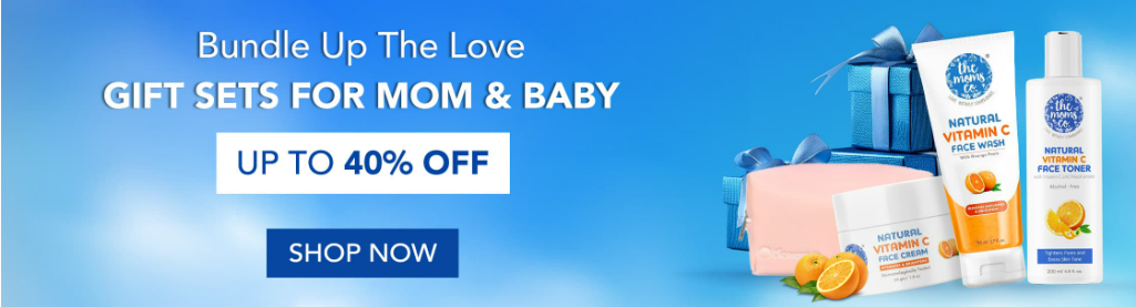 Image of  the moms co. Sale : Up to 40% off on Baby Care Products