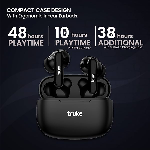 Image of truke Air Buds Lite True Wireless in Ear Earbuds with 10H Single Charge Playtime