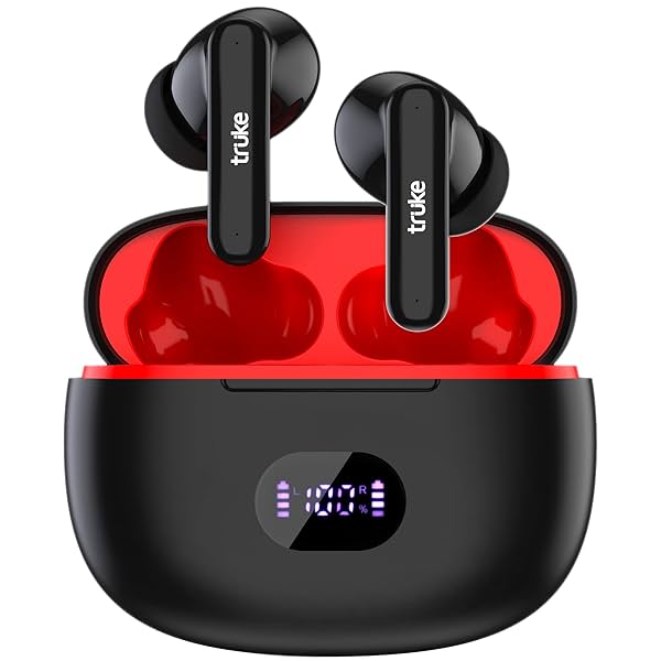 Image of truke Air Buds+ True Wireless Earbuds with Mic Quad-Mic Noise Cancellation