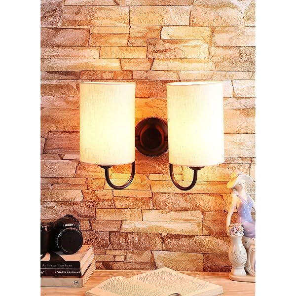 Image of tu casa Modern Wall Light (10 Inch, Offwhite Shade)