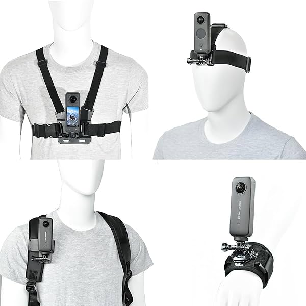 Image of vgsion Camera Accessory Kit Chest Mount Wrist Strap Backpack 