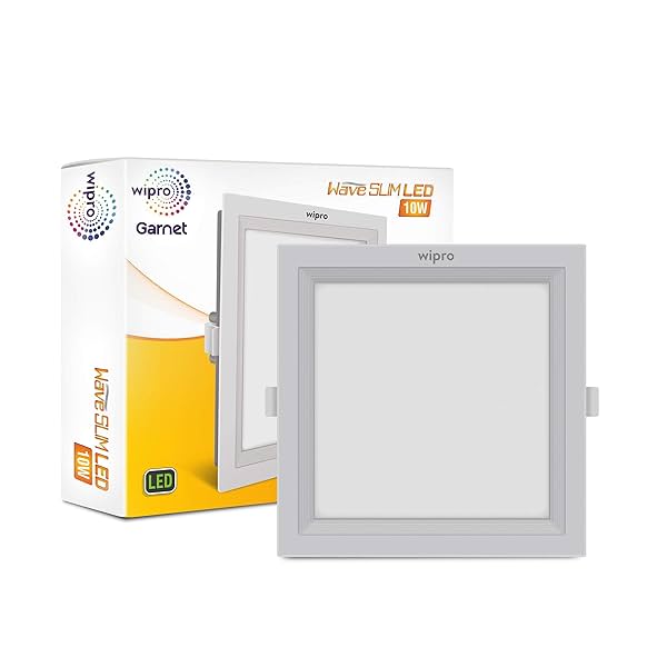 Image of wipro Garnet 10W Square Led Wave Panel Light