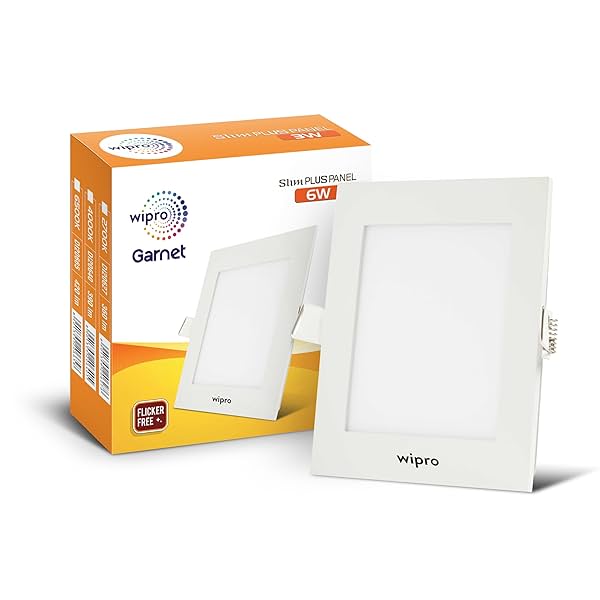 Image of wipro Garnet 6W Square LED Slim Plus Panel