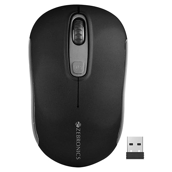 Image of zebronics-dash-pro-2-4ghz-wireless-mouse-upto-1600-dpi-3-level-dpi-high-precision-power-saving-mode