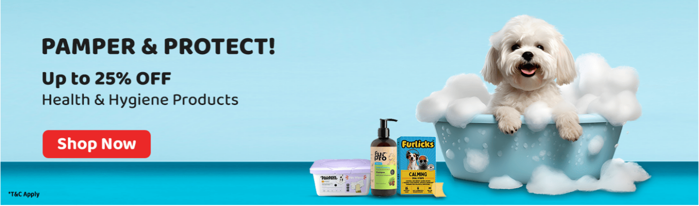 Image of zigLY sale: Upto 25% discount Health & Hygeine products for pets